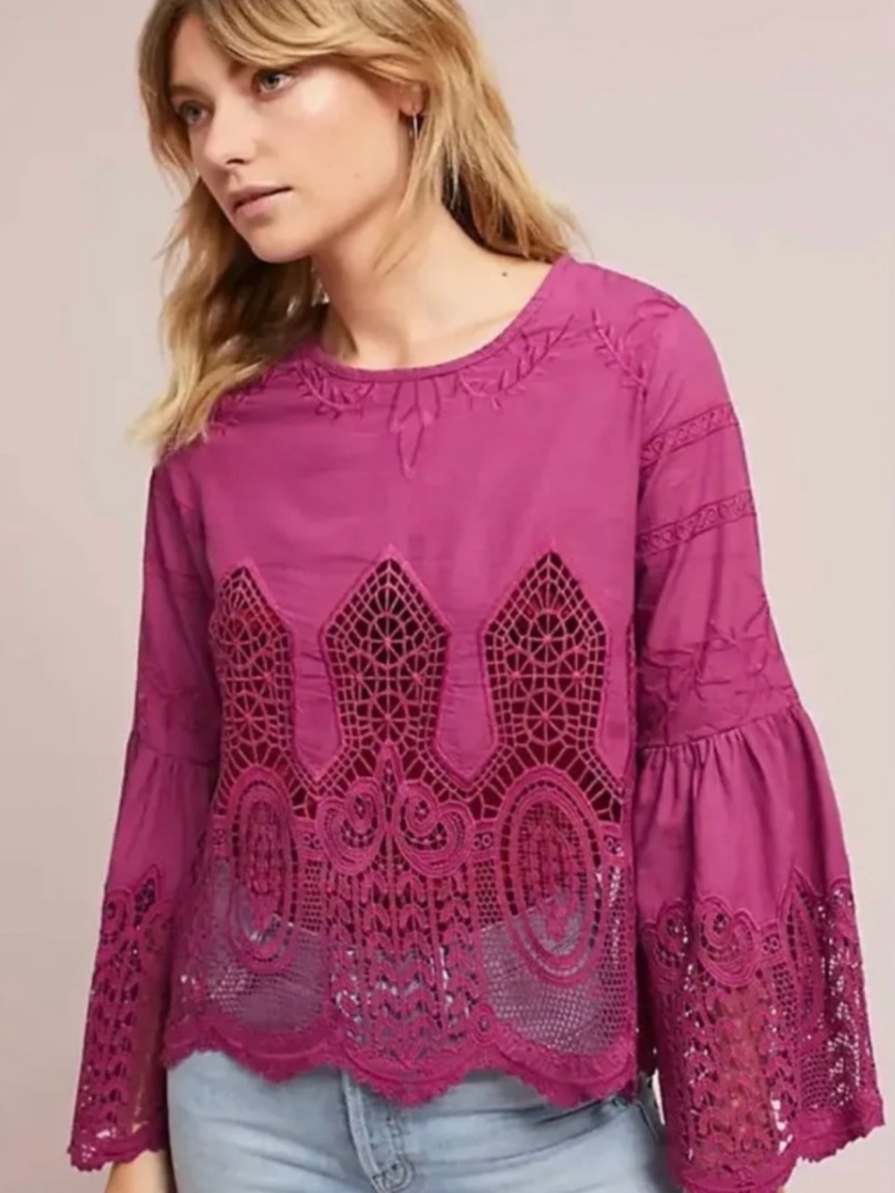 Chloe Oliver Lace Boho Blouse